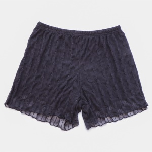 Short de base femme double couche ondulé respirant