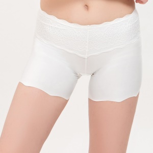 Pantalon de sécurité femmes short sous jupe en dentelle soie glacée