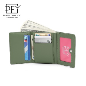 Portefeuille femme court multifonction