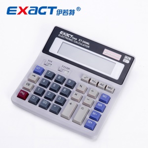 EXACT Calculatrice solaire à 12 chiffres grand écran