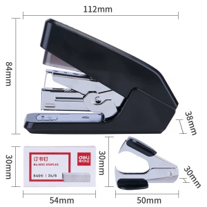 Deli agrafeuse mini lot de 3pcs (Agrafeuse + dégrafeuse + agrafes)