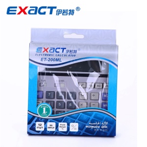EXACT Calculatrice solaire à 12 chiffres grand écran