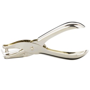 DELI Poinçon Monotrou Métallique 6mm Pince à Trou Pince à Perforer en Papier