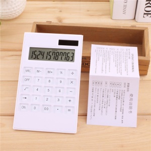 Calculatrice solaire à 12 chiffres double alimentation