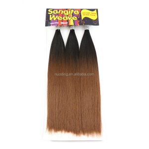 Extension de cheveux en fibre de haute température lot de 3pcs cheveux longs 18 pouces lisse et doux