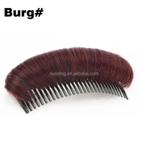 Extensions duveteux pour cheveux avec peigne en fibre synthétique