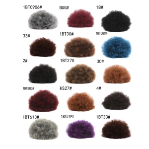 Chignon réglable  en fibre synthétique bouclé pour femme
