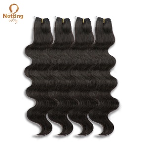 Extension de cheveux synthétique body wave cheveux 20 pouces doux et lisse