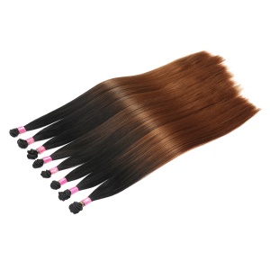 Extension de cheveux en fibre synthétique 28 pouces cheveux lisses 325g