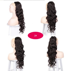 Mèches en fibre synthétique cheveux long ondulé 24 pouces