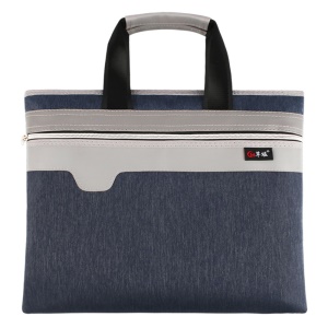 Sac à documents portable avec fermeture zippé Oxford Canvas