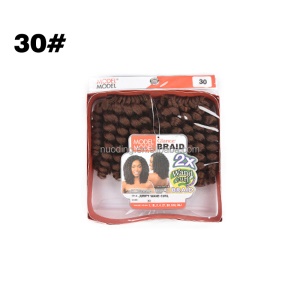 Extension de cheveux bouclée en fibre synthétiques 100% fibre de Kanekalon