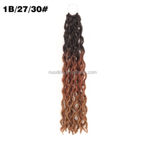 Cheveux  synthétique faux locs de 18 pouces
