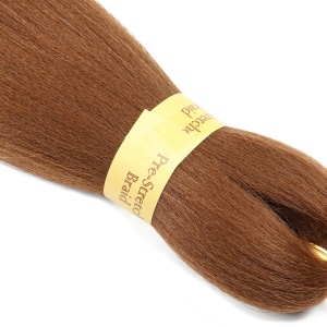 Extension de cheveux marron doux synthétique pour tressage 26 pouces