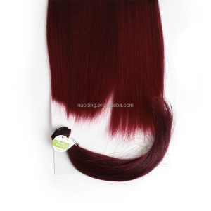 Mèches synthétiques lot de 4 pièces cheveux lisses de différentes longueurs