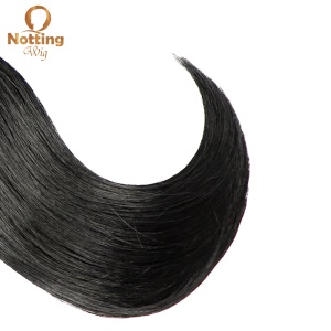 Mèches de cheveux synthétiques 6 pièces 8 pouces noir 100%  résistant à la chaleur