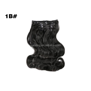 Extensions de cheveux en fibre synthétique 12 clips 18 pouces