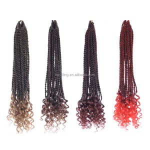 Extensions de cheveux  synthétique tressés 18 pouces