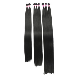 Extension de cheveux en fibre synthétique 28 pouces cheveux lisses 325g