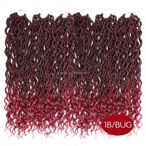 Tresse de 18 pouces en fibre synthétique  basse température