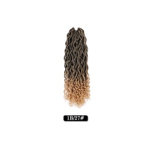 Perruque synthétique pour femme 20 pouces  cheveux bouclés