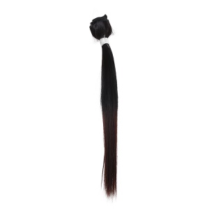 Perruque extensions de cheveux en fibre chimique résistant aux hautes températures cheveux raides