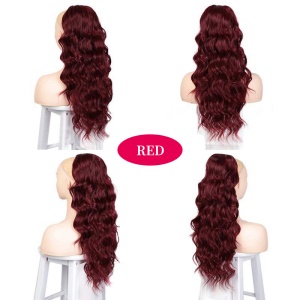 Mèches en fibre synthétique cheveux long ondulé 24 pouces