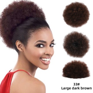 Postiche Chignon synthétique Afro pour femmes