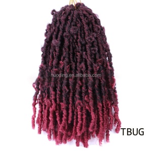 Tresses pour femmes de 12pouces  aux cheveux bouclé  en fibre synthétique à basse température