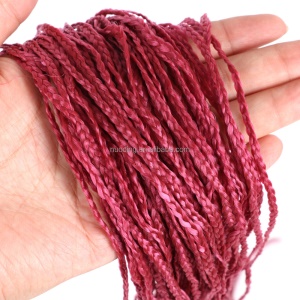 Extension capillaire tressé ondulée pour femme en fibre synthétique