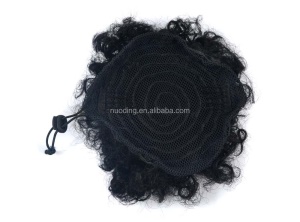 Perruque chignon synthétique en fibre facile à installer