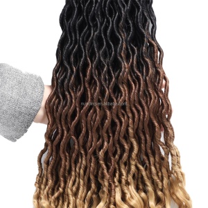Tresse de 18 pouces en fibre synthétique  basse température