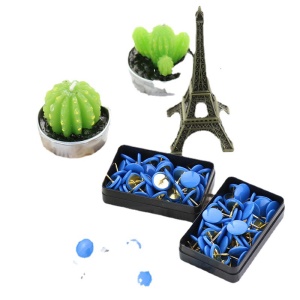 Punaise à tête plate en plastique 50pcs par boîte