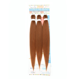 Extension de cheveux marron doux synthétique pour tressage 26 pouces