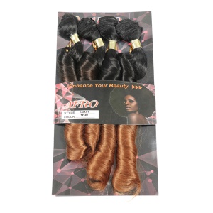 Extension de cheveux en fibres synthétiques de 20 pouces bouclé