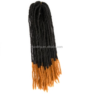 Mèche dreadlock 20 pouces crochet cheveux en fibre de haute température