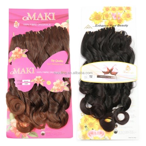 Mèches de 22 pouces aux cheveux ondulée en fibre synthétiques