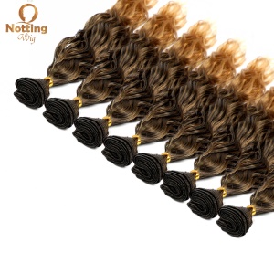 Extension de cheveux en fibre de haute température cheveux ondulés  26 pouces
