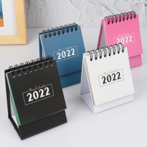 Mini calendrier de bureau en anglais 2021-2022
