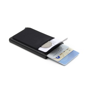Porte-cartes résistant à la RFID avec Clip métallique auto-éjectable
