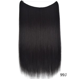 Mèches aux cheveux raides de 22 pouces  en fibre synthétiques haute température