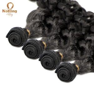 Extension de cheveux en fibre haute température cheveux bouclés Deep Wave 18 pouces