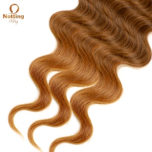 Mèches  de cheveux synthétiques ondulés 18 pouces 4 pièces 100% fibre synthétique  de haute température