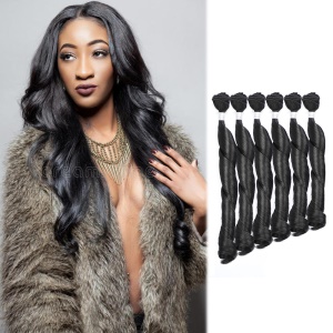 Extension de cheveux 16 pouces cheveux ondulés Body Wave