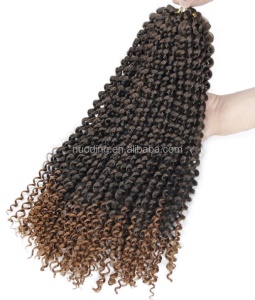 Mèche de 18 pouces aux cheveux torsade en fibre synthétique   basse température
