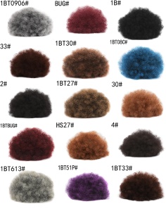 Chignon synthétique bouclé de haute qualité
