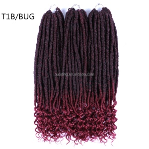 Extensions de cheveux  synthétique pour femme 20 pouces faux locs