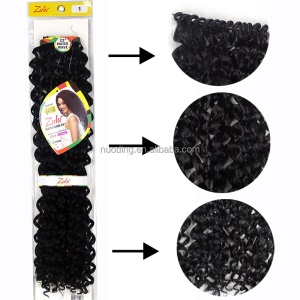 Mèche de 22 pouce aux cheveux bouclé en fibre synthétique 32 brins/pack