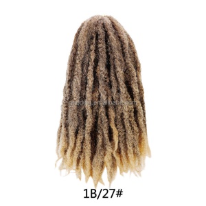 18 pouces mèches dreadlocks en fibre synthétique résistante à la chaleur