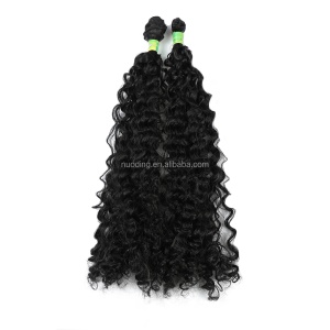 Mèches de 16 pouces aux cheveux ondulés en fibre synthétique